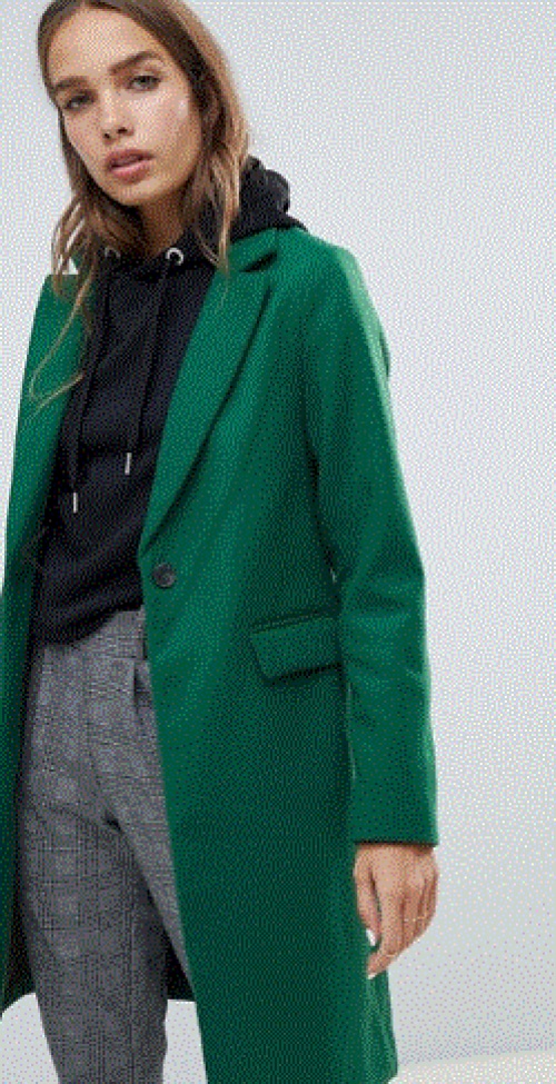 ASOS - New Look- Manteau ajusté vert