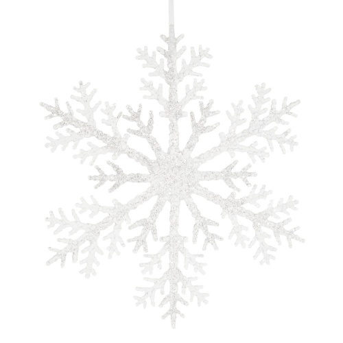 Maisons du Monde - Suspension de Noël flocon de neige argenté