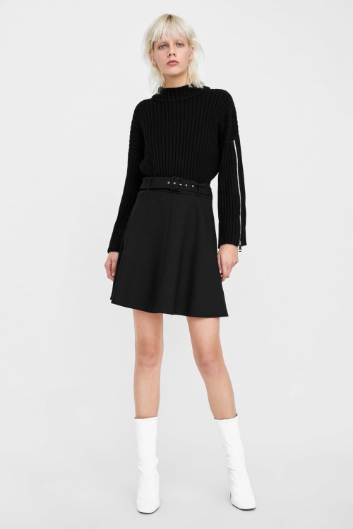 Zara - Mini-jupe à ceinture