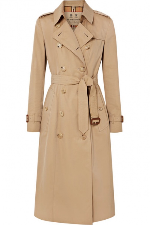 Burberry - Trench-coat en gabardine de coton The Chelsea Long