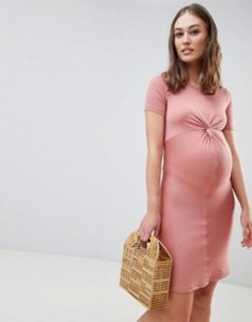 New Look Maternity - Robe moulante torsadée