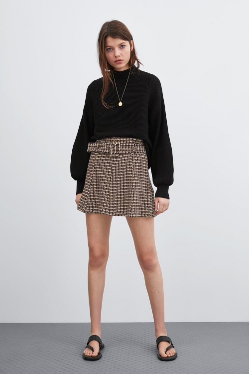 Zara - Mini-jupe en tweed