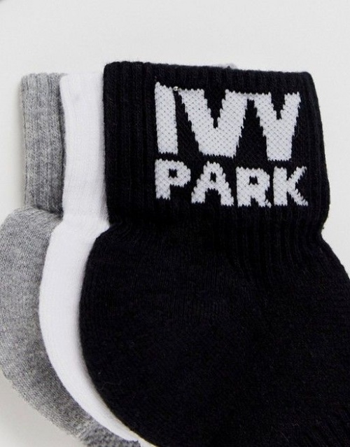 Ivy Park - Lot de trois paires de chaussettes avec logo 