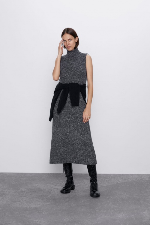 Zara - Robe longue en maille