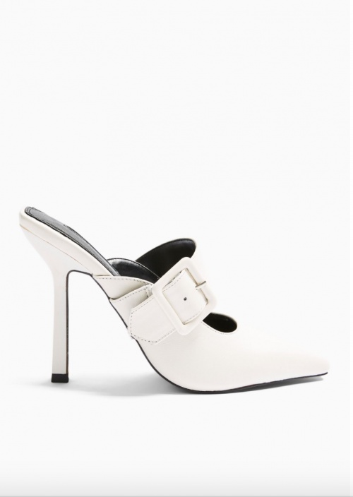 Topshop - Mules blanches 