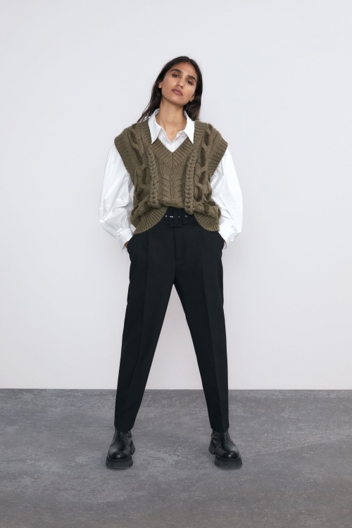 Zara - Pantalon taille haute
