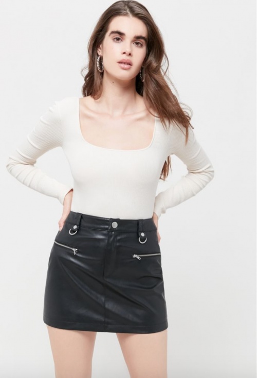 Urban Outfitters - Jupe simili cuir 
