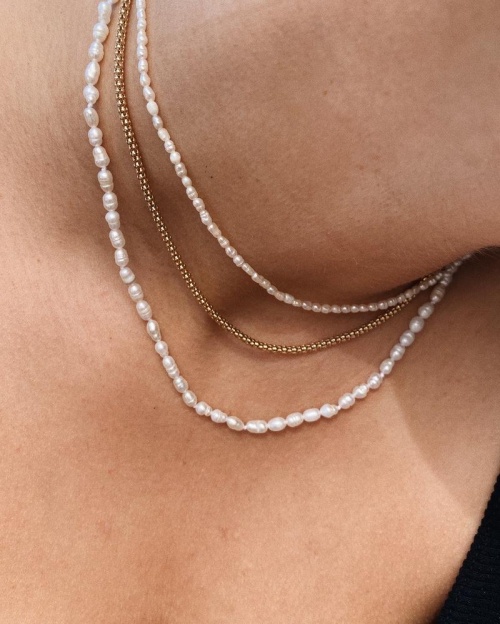 Waekura - Trio de colliers en perles