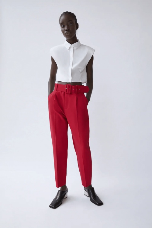 Zara - Pantalon taille haute 