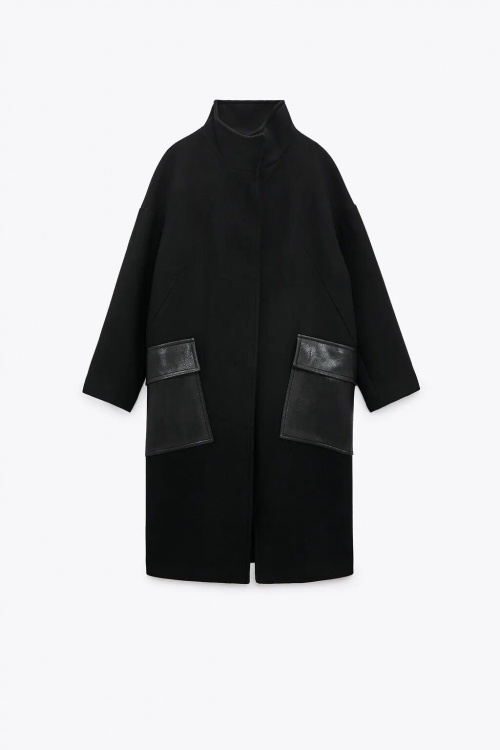 Zara - Manteau bimatière