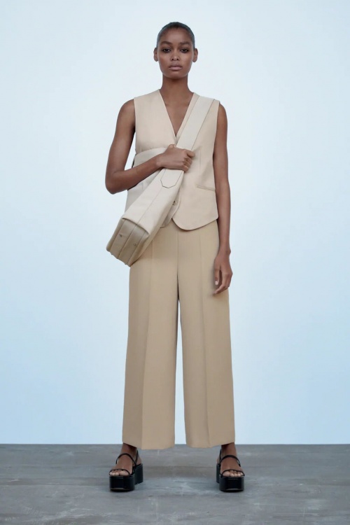 Zara - Pantalon taille haute