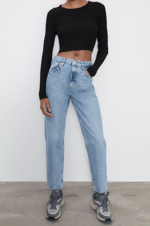 Zara - Jean taille haute slim