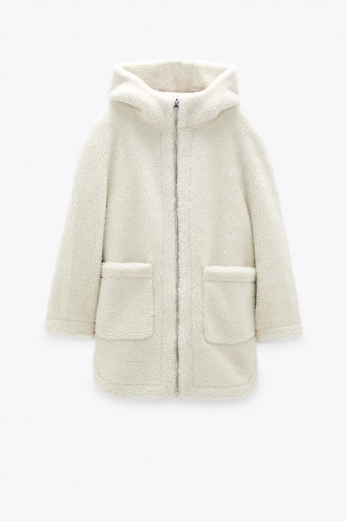 Zara - Manteau effet mouton