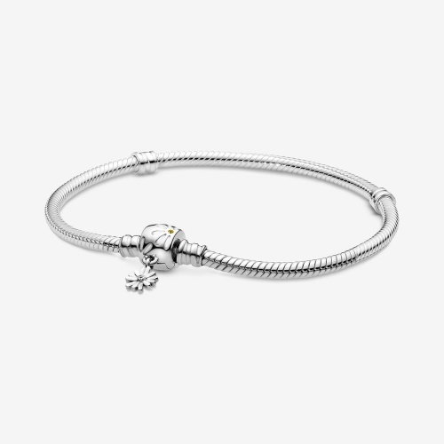 Pandora - Bracelet Maille Serpent Fermoir Marguerite