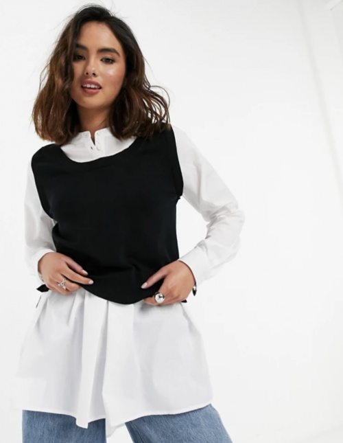 New Look sur Asos - Pull sans manches