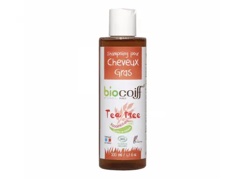 BioCoiff' - Shampoing certifié BIO au Tea Tree pour cheveux gras