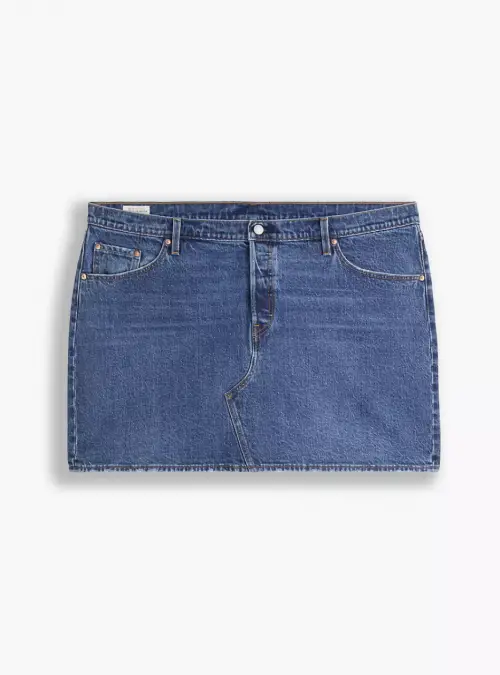 Levi’s - Mini-jupe taille haute en jean