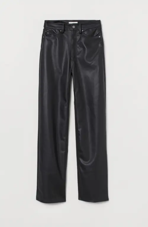 H&M - Pantalon en simili cuir
