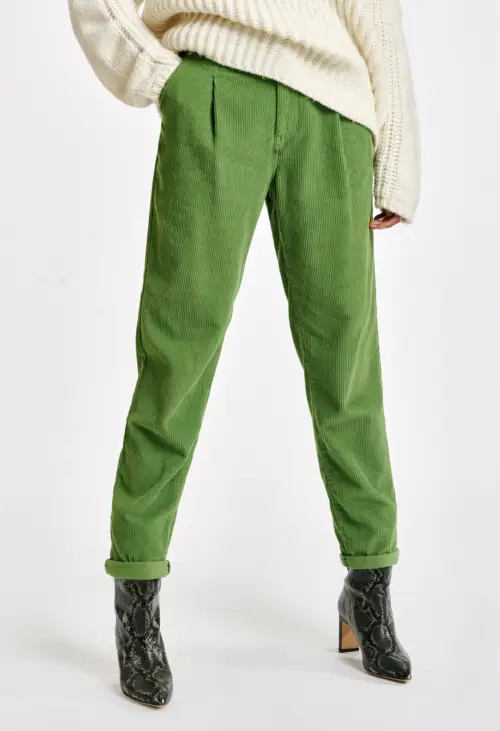 Essentiel Antwerp - Pantalon taille haute en velours côtelé