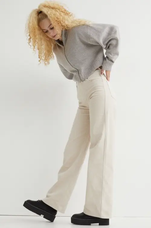 H&M - Pantalon en velours côtelé