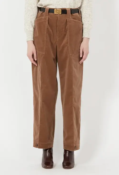 Soeur sur PlaceDesTendances.com - Pantalon large en velours côtelé