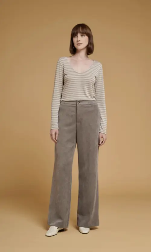 Weill - Pantalon large en velours côtelé