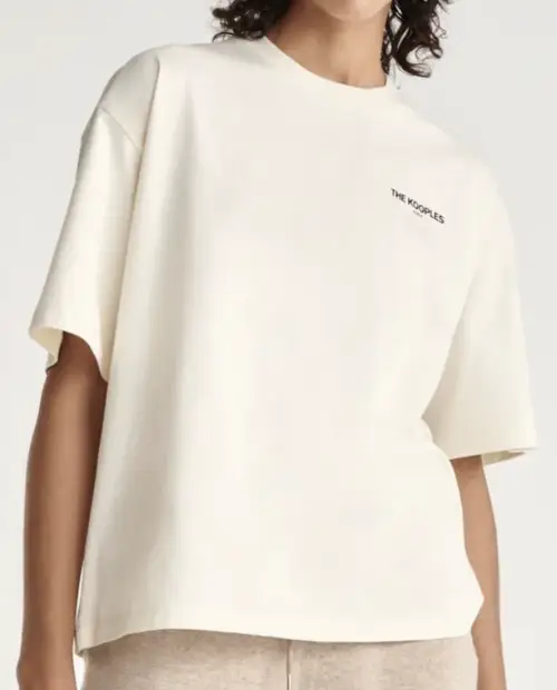 The Kooples - T-shirt écru en coton