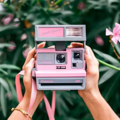 Polaroid 600™ Camera - Cool Cam Rose et Gris