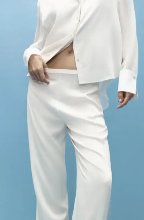 Zara - Pantalon bimatière avec soie