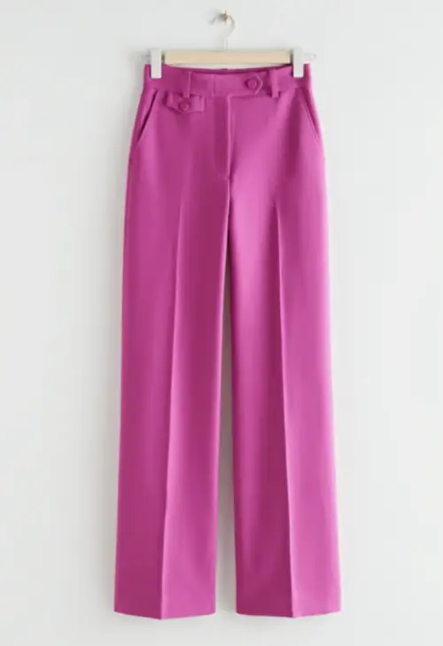 &Other Stories - Flared High Waist Trousers
