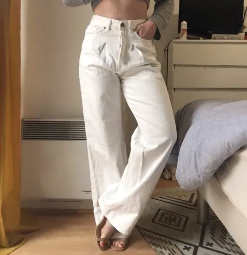 Zara - Jean large beige