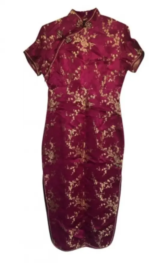 IMPARFAITE - robe chinoise satinée