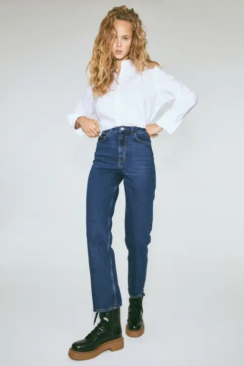 H&M - Jean Straight High Ankle