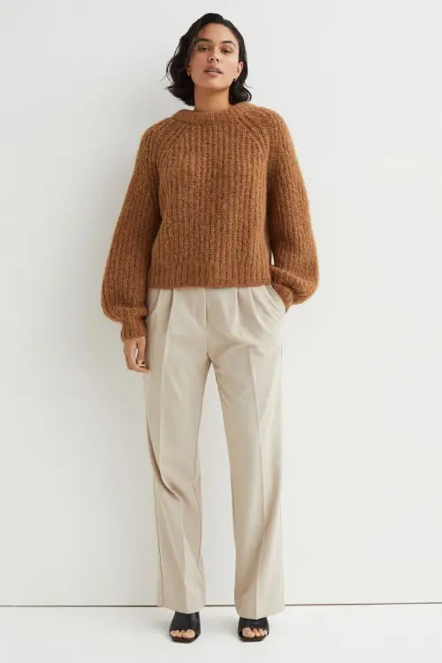 H&M - Pantalon habillé taille haute