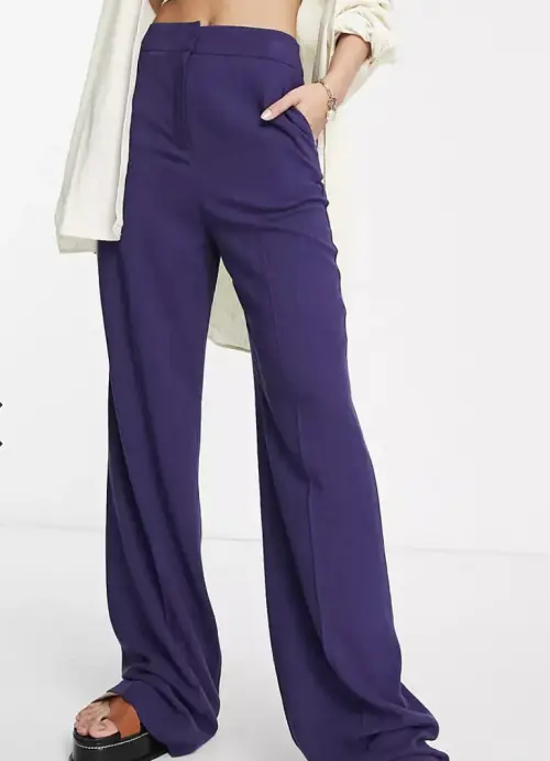 ASOS - pantalon large violet 
