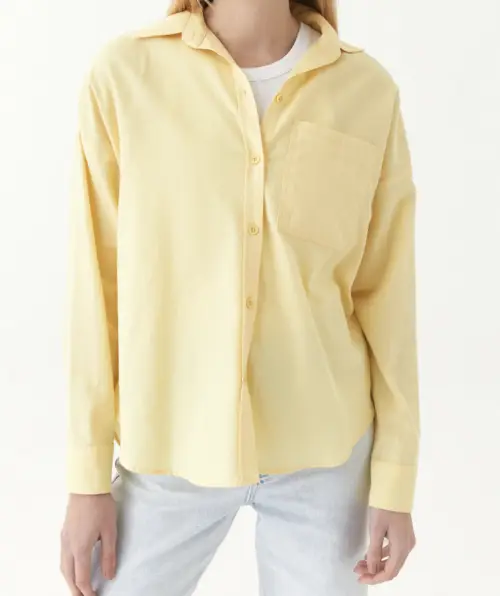 Oxxo - chemise jaune pâle 