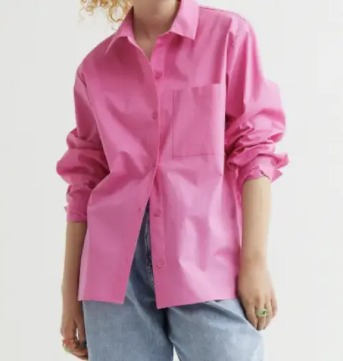 H&M - chemise rose 
