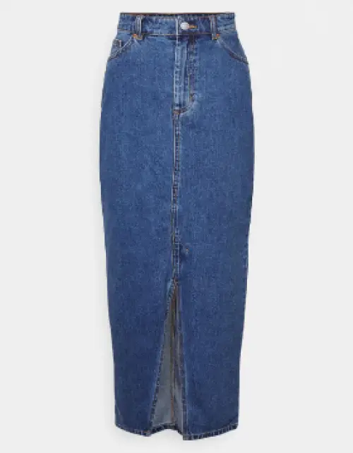 Monki - Jupe en jean longue