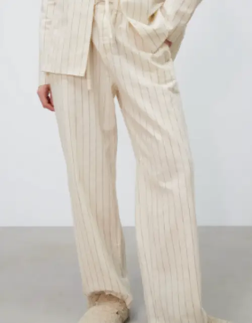 Zara - pantalon large en lin 
