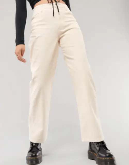 Hollister - pantalon beige côtelet 