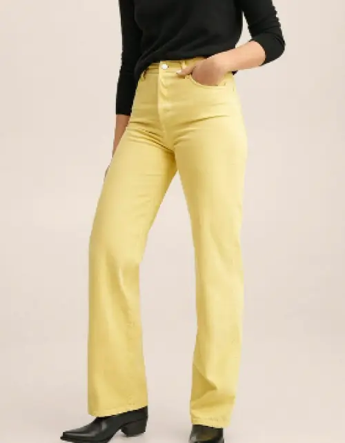 MANGO - Pantalon jaune 