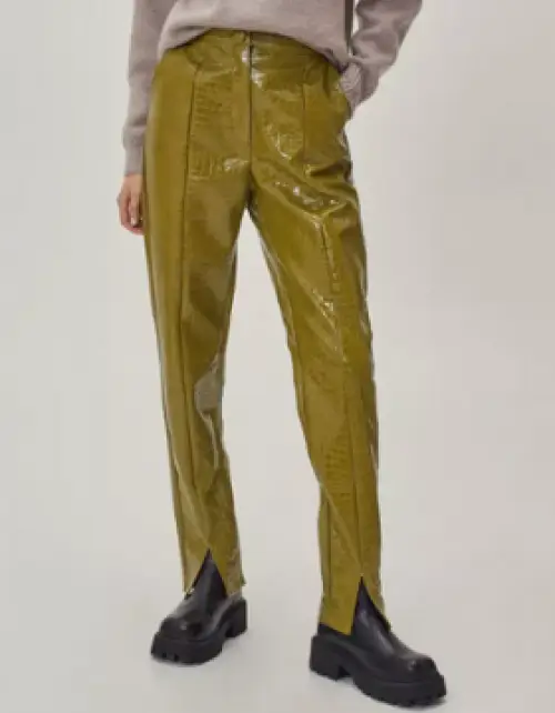 Nasty Gal - pantalon simili cuir 