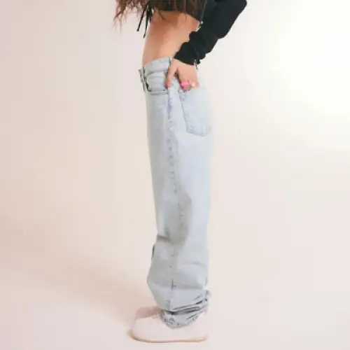 H&M - Wide Low Waist Jeans