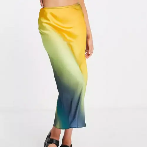 Topshop - jupe satinée multicolore 