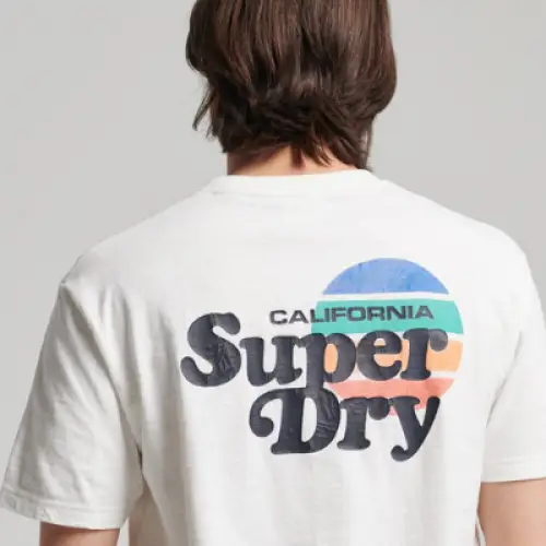 Superdry - T-Shirt rayé vintage