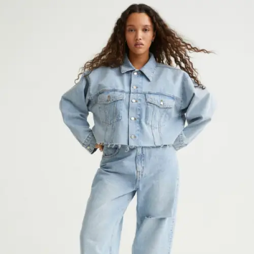 H&M - Veste en jean courte