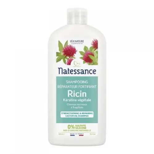 Natessance Capillaire - Shampooing À L'huile de Ricin et Kératine Végétale