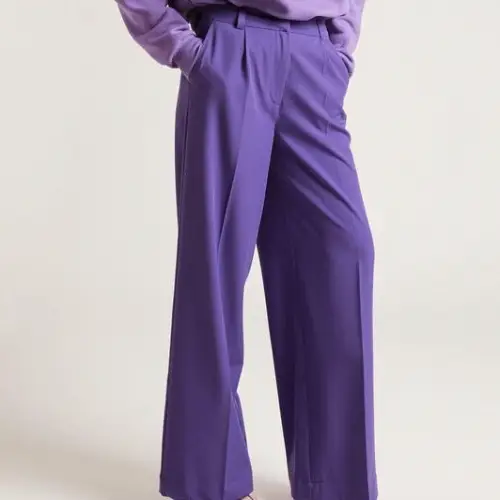 Pimkie - Pantalon évasé violet