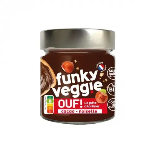 Funky Veggie - Pâte à tartiner cacao noisette Bio