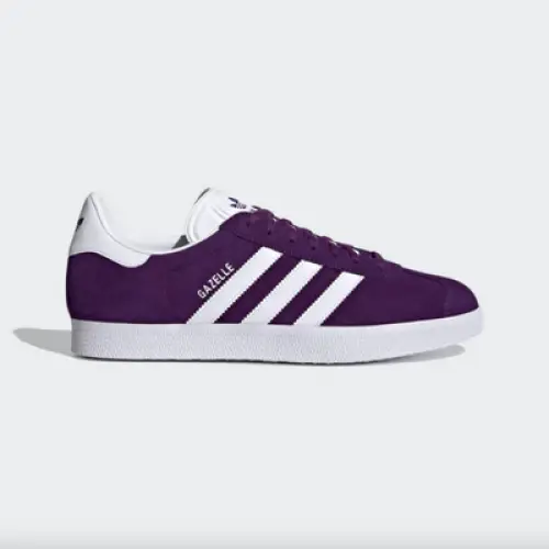 Adidas - Gazelle violet foncé et blanc